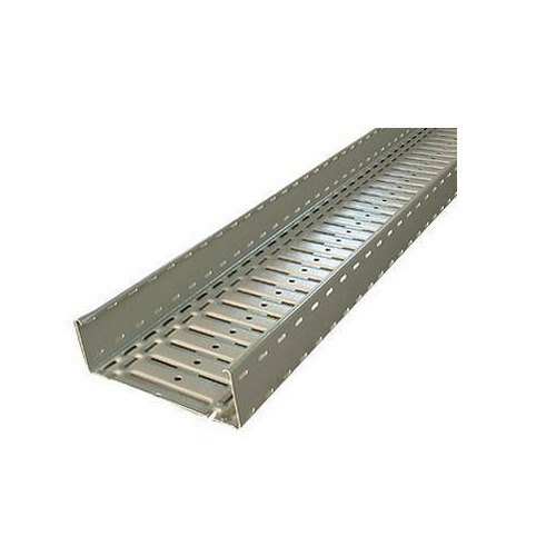 Powder Coated GI Cable Tray - M.S. & G.I., 2500/3000mm Length, 200-1000mm Width, 0.6-3mm Thickness, Silver Color , 50-600mm Side Rail Height