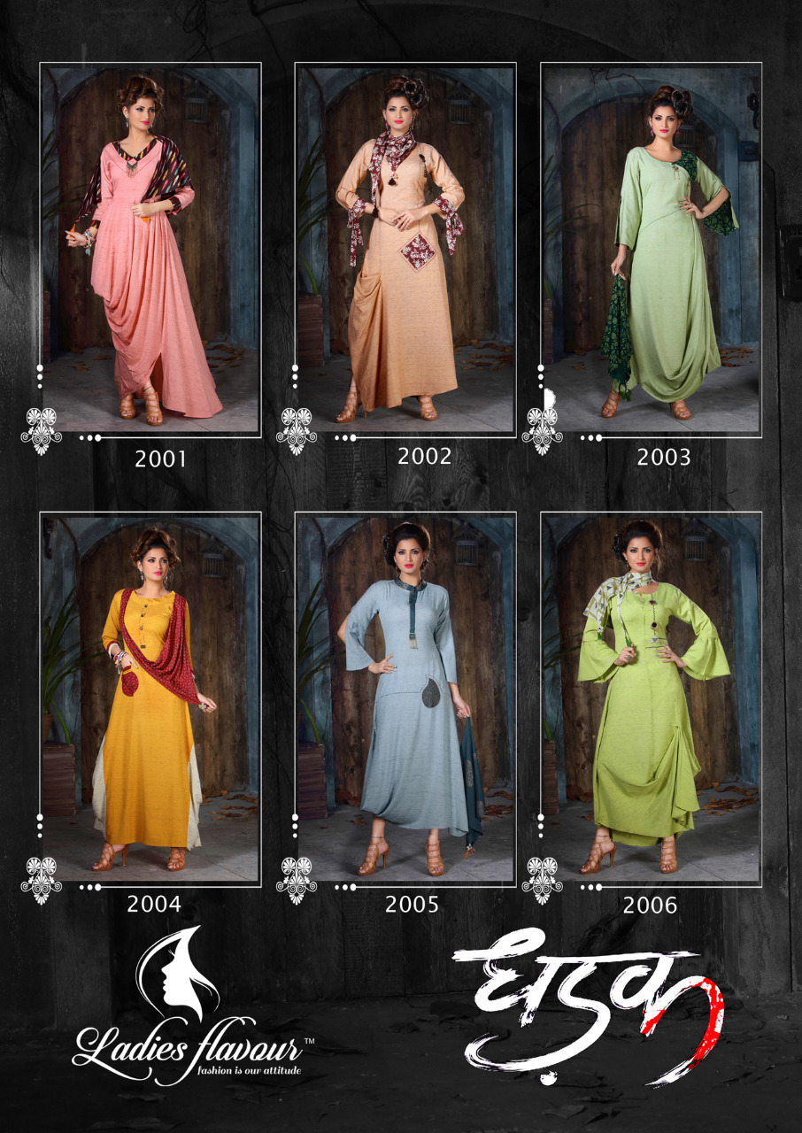 Designer Navratri Special Long Kurtis With Scarf Size: Medium