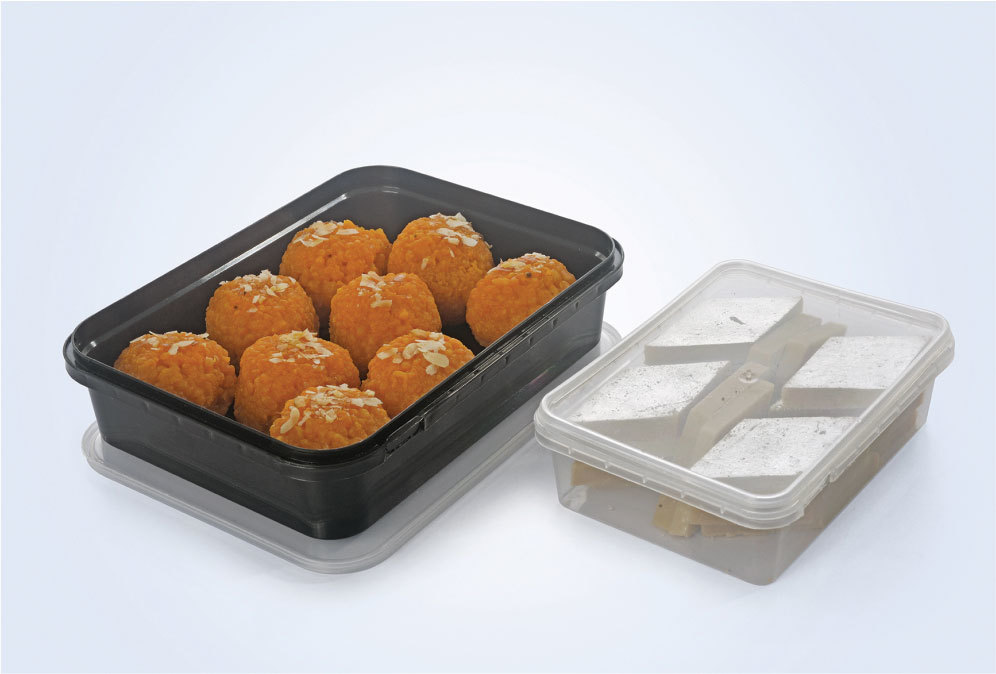Transparent Square Sweet Plastic Boxes