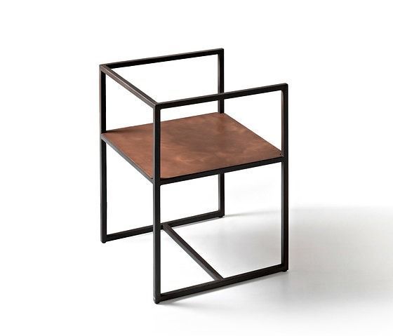 Square Tube Iron Pipe Easy Chair Smooth Glossy Square Pipe