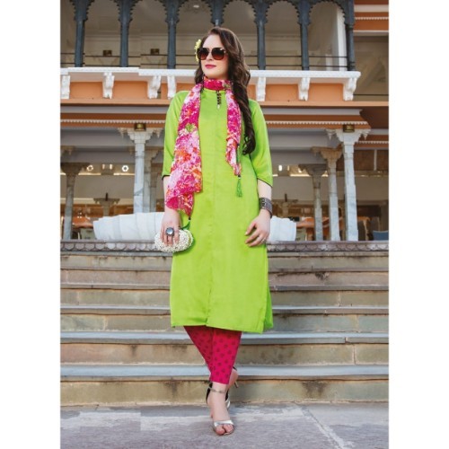 Fancy Ladies Kurti - Silk A-line Design, Bust Size 36 To 44 Inch, Cool Dry Comfort