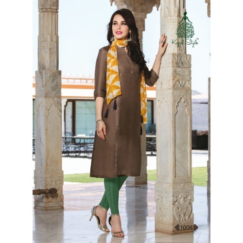 Fancy Ladies Kurti - Silk A-line Design, Bust Size 36 To 44 Inch, Cool Dry Comfort