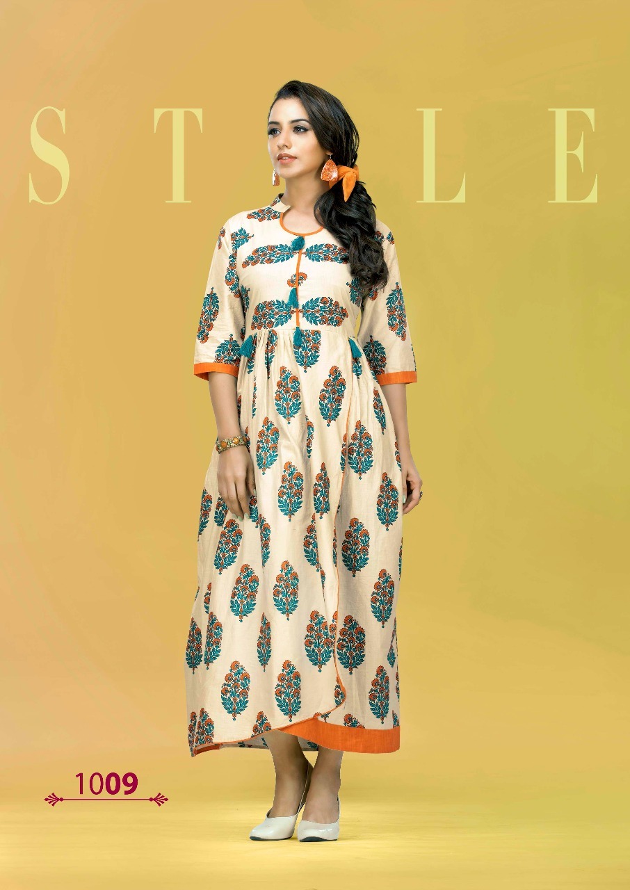 Blue Zara Long Kurti