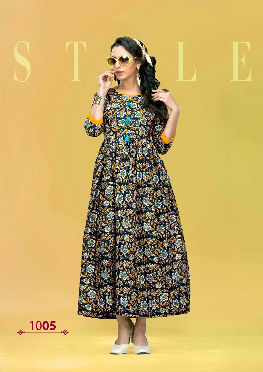 Blue Zara Long Kurti