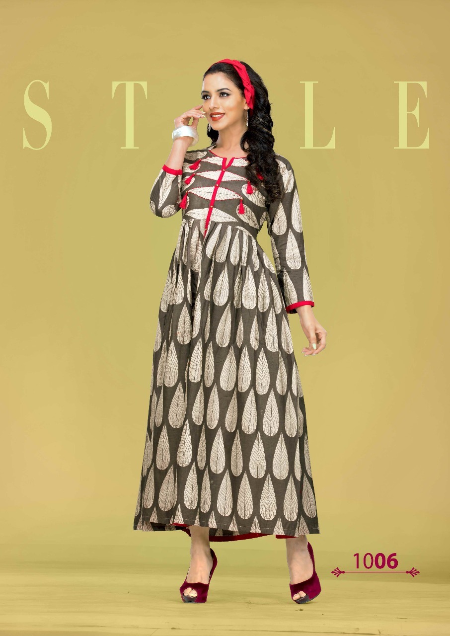 Blue Zara Long Kurti