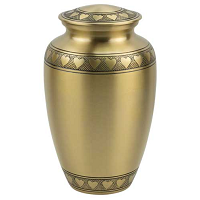 Black Band Of Hearts Cremation Urn For Ashes