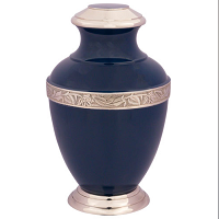 Blue Albion Mother Of Pearl Urn - Brass, 11" Height X 6" Diameter | Polished Finish, Durable Design, Threaded Secure Lid