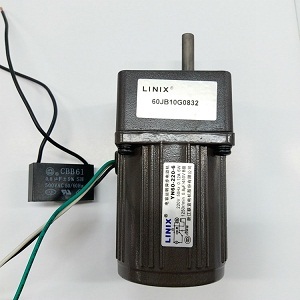 Compact Geared Motor - 90x90mm Dimensions, 180w Power, 110-380v Voltage, 60 Rpm Speed | Electric Start, 1 Year Warranty