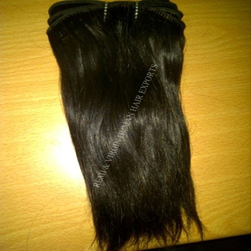 Curly Natural Indian Straight Human Hair Length: 10- 30 Inch (In)