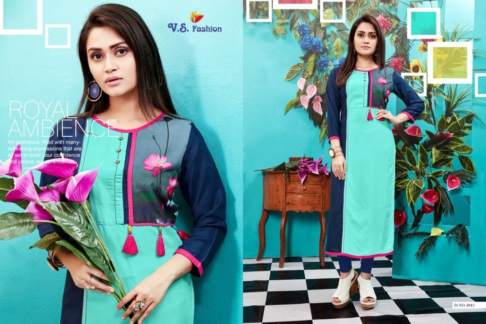 Sky Blue Ethnic Designer Kurti