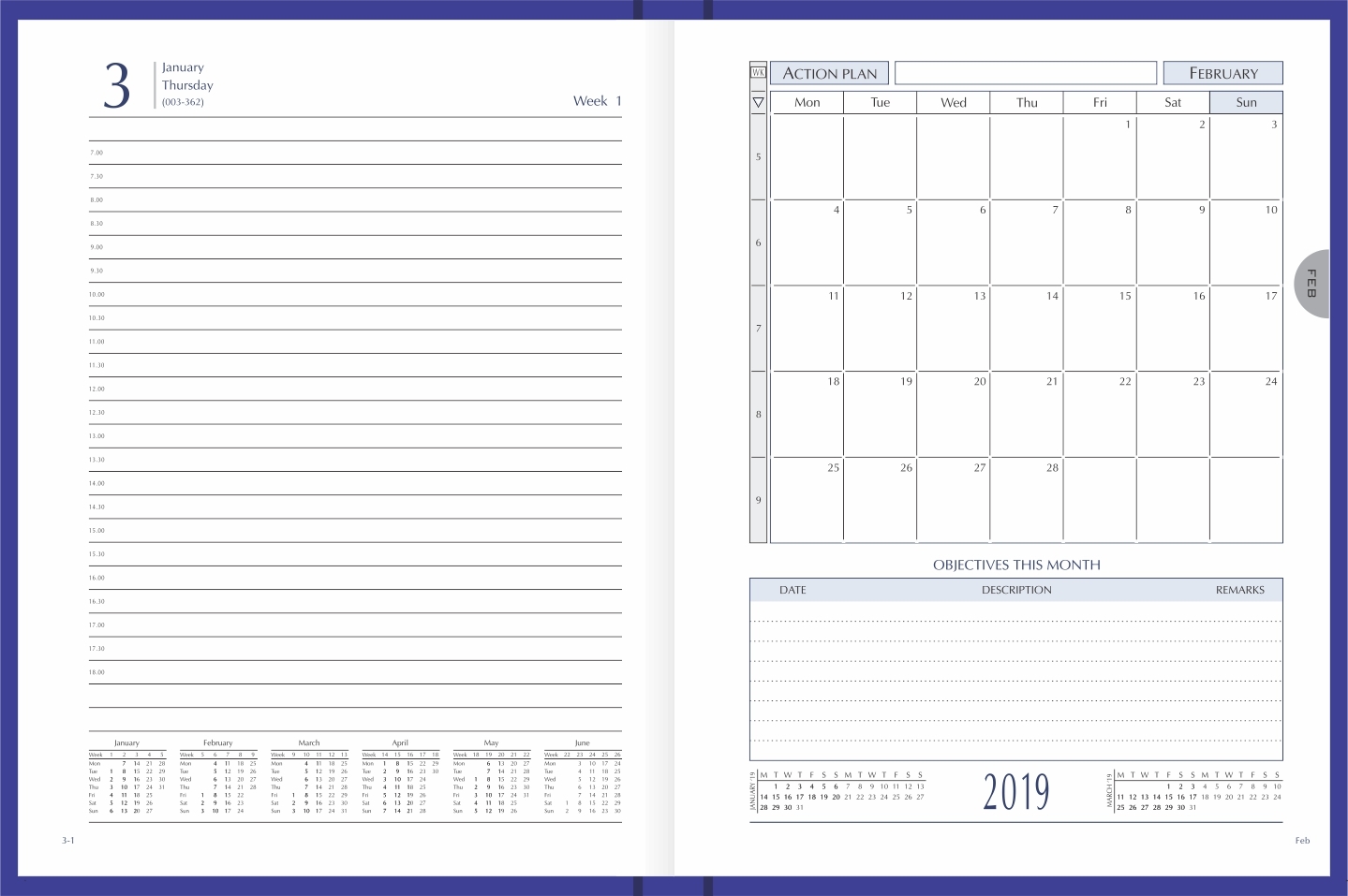 Corporate Diary - Leather & Pvc Cover, 190 X 250 Mm Size | Sewing Binding, Daily Use, Gift & Promotion