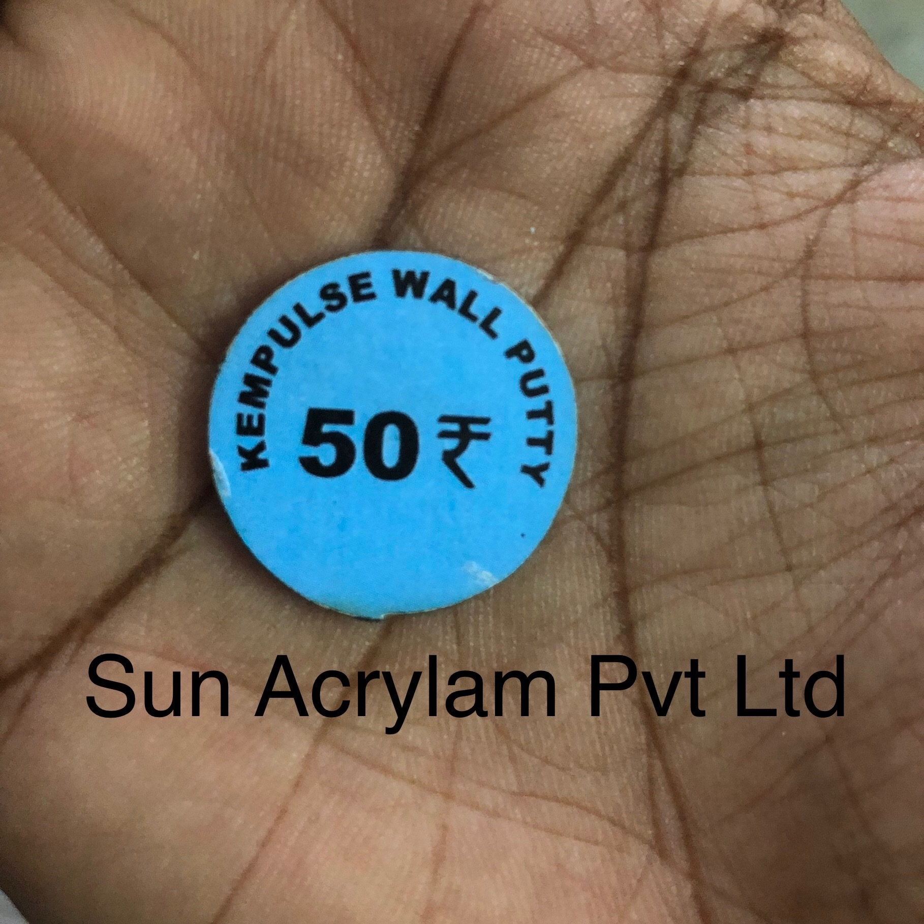 Acrylic Token Sticker - Mdf Material, Customized Size, White & Multicolour Options | Includes Personalized Name Or Number Print, 1.8mm Thickness