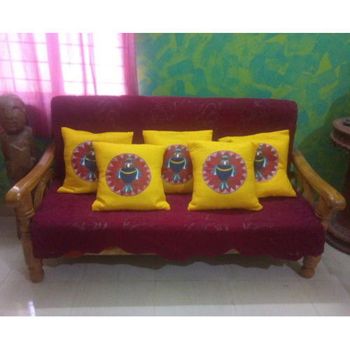 हाथ से पेंट किया हुआ सोफा कवर