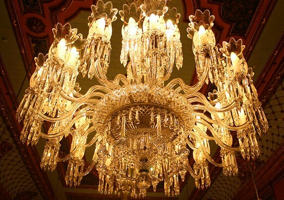 Crystal Chandelier - Customizable Dimensions | Elegant Design, Ample Lighting, Durable Build, Luxurious Appeal, Space Enhancing, Led Light Source