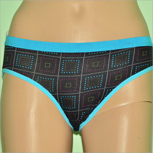 Black Printed Ladies Panties