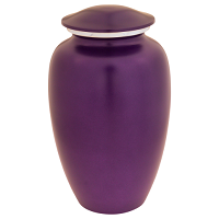 Silver Ivy Green Aluminum Urn Medium