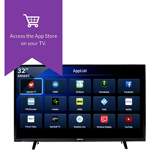 Black 32 Inches Smart Fhd Led Tv