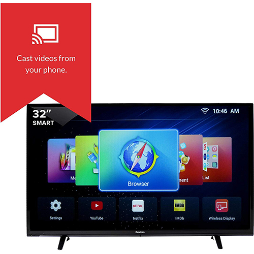 Black 32 Inches Smart Fhd Led Tv