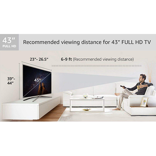 Black Dektron 43 Inches Fhd Led Tv