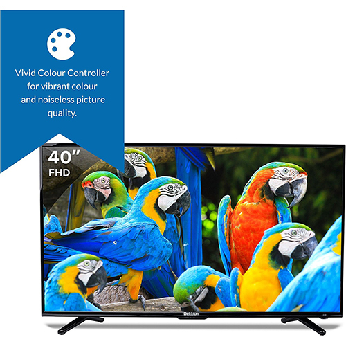 Black Dektron 40 Inches Fhd Led Tv