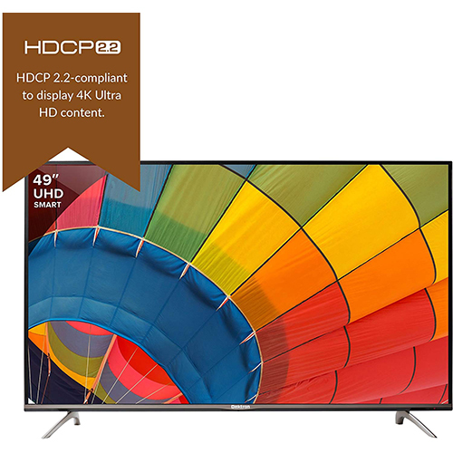 Dektron - 49 Inch 4k Uhd Smart Led Tv | Black Color, 50hz Frequency, 3840 X 2160 Resolution, Wide Screen Support