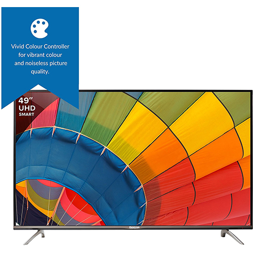 Dektron - 49 Inch 4k Uhd Smart Led Tv | Black Color, 50hz Frequency, 3840 X 2160 Resolution, Wide Screen Support