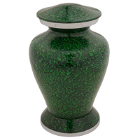 Silver Marbled Blue Cremation Urn