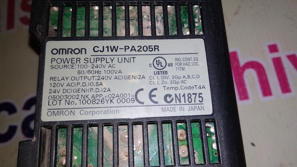 Omron Power Supply Cj1w-pa205r