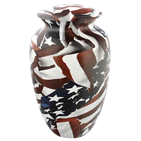 Blue Cobalt Mist Urn For Ashes