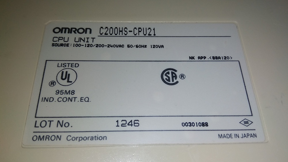 Omron Cpu