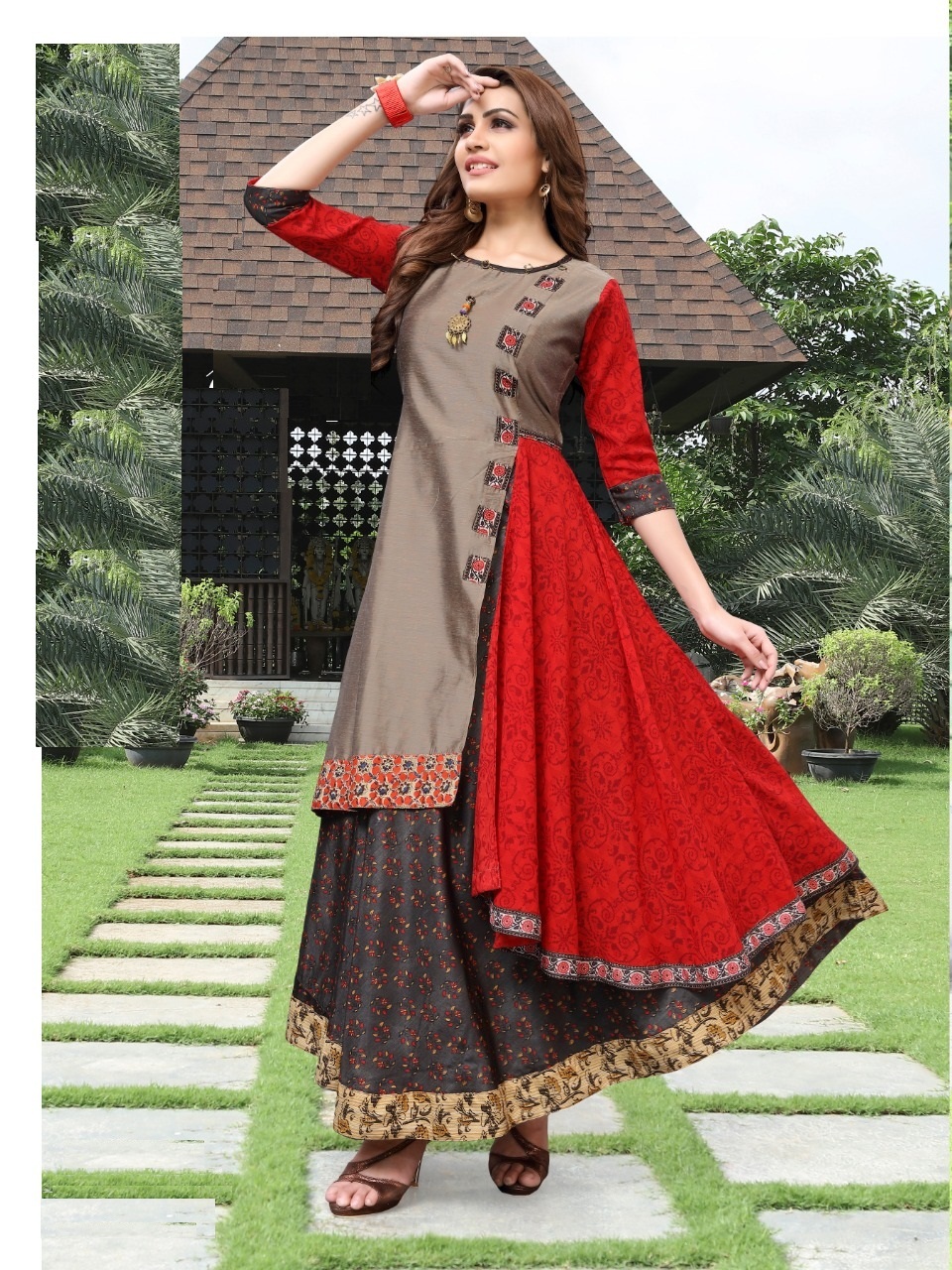 Georgette Kurtis Bust Size: 36 To 44 Up Inch (In)