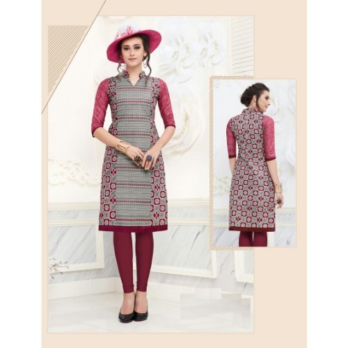 Block Print Kurti Bust Size: 36 To 44 Up