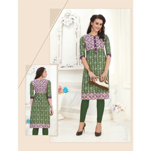 Printed Cotton Kurti Bust Size: 33 To 44 Up Inch (In)