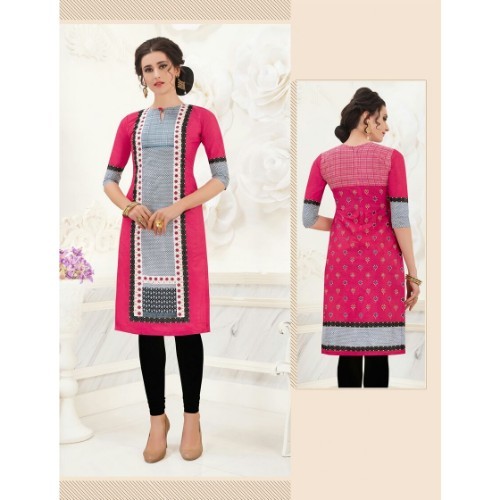 Printed Cotton Kurti Bust Size: 33 To 44 Up Inch (In)