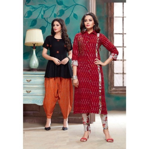 Printed Kurtis Bust Size: 33 To 44 Up Inch (In)