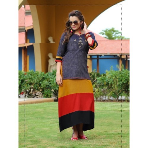 Western Kurtis Bust Size: 33 To 44 Up Inch (In)