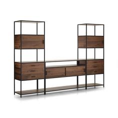 Smooth Finishing Console With Mango Wood Drawers