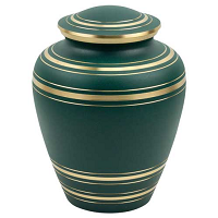 Gold Elite Delta Blue Brass Urn
