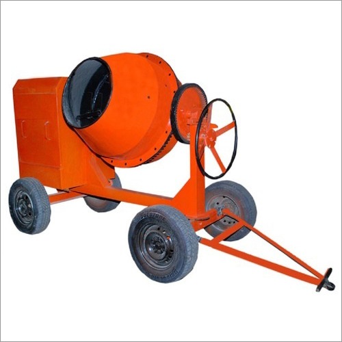 Cement Concrete Mixer Machine - Heavy Duty Steel, 2 hp Electric Motor | Portable, Automatic, Corrosion Resistant
