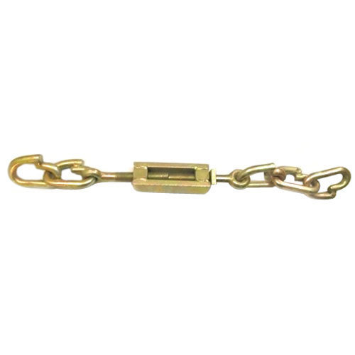 Tractor Lower Link Chain - 1/2 Inch, 12 Inches Length | Steel Material, Zinc Plated Finish, 2,000 lbs Working Load Limit, 6,000 lbs Break Strength, Corrosion Resistant