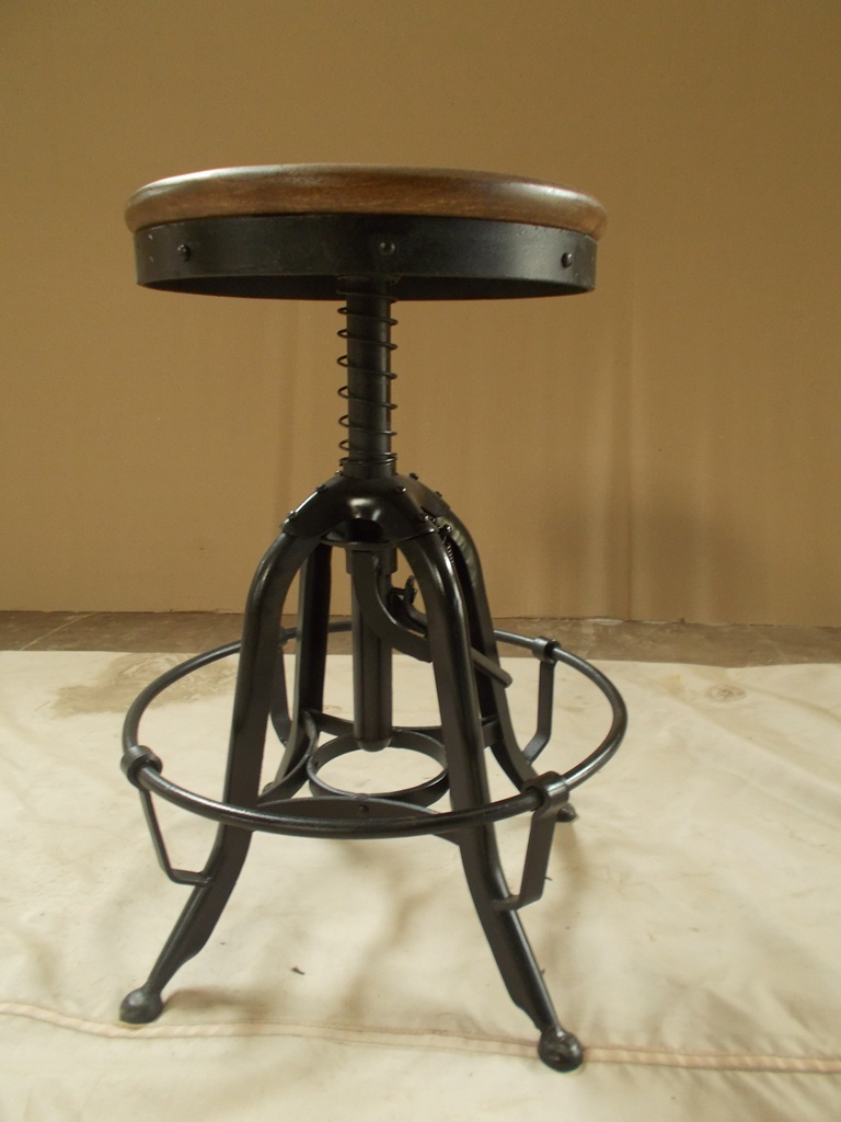 Bar Stool With Adjustable Height No Assembly Required
