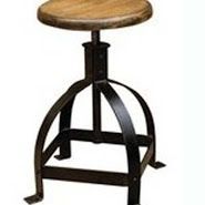 Designer Bar Stools - Wood And Iron, 7x7x14 Inches | Smooth Glossy Finish, Elegant Alluring Design, Precision Polishing, No Assembly Required, Foldable For Easy Storage