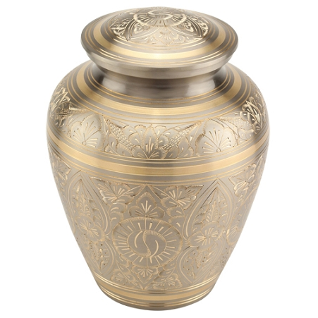 Metal Elite Hammered Gold Cremation Urn