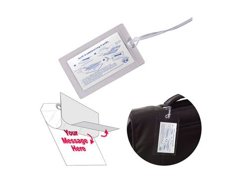 सेल्फ लैमिनेशन लगेज टैग