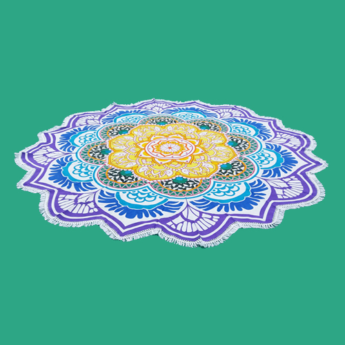 Round Mandala Tapestry Beach Throw