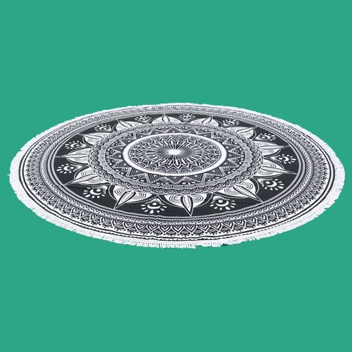 Round Mandala Tapestry Beach Throw