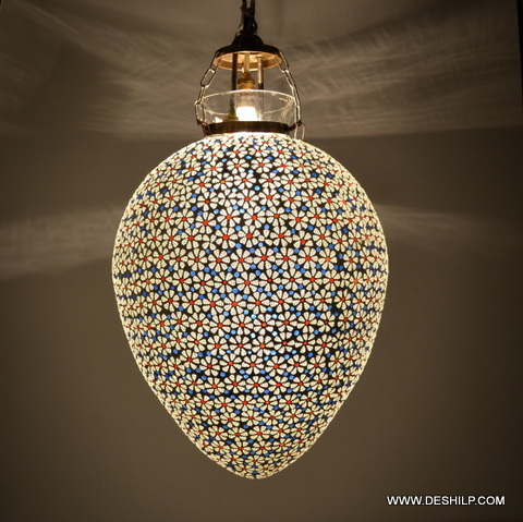 मल्टीकलर एंटीक ग्लास बिग वॉल हैंगिंग