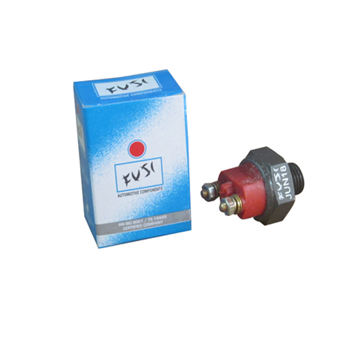Brake Light Switch - Metal, Compact Design, Red and Black | Reliable Operation, Low Maintenance, Easy Installation Above Brake Pedal