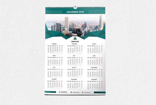 Customized Wall Calendar - Binding: Perfect Binding