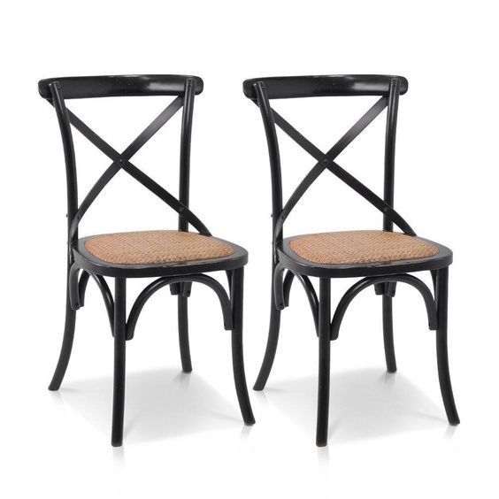 Iron Pipe Designer Cross Back Bar Chair - Wood & Iron, 9x9x15 Inches, Natural Color | Smooth And Glossy Surface Finish, Elegant Appearance, No Assembly Required